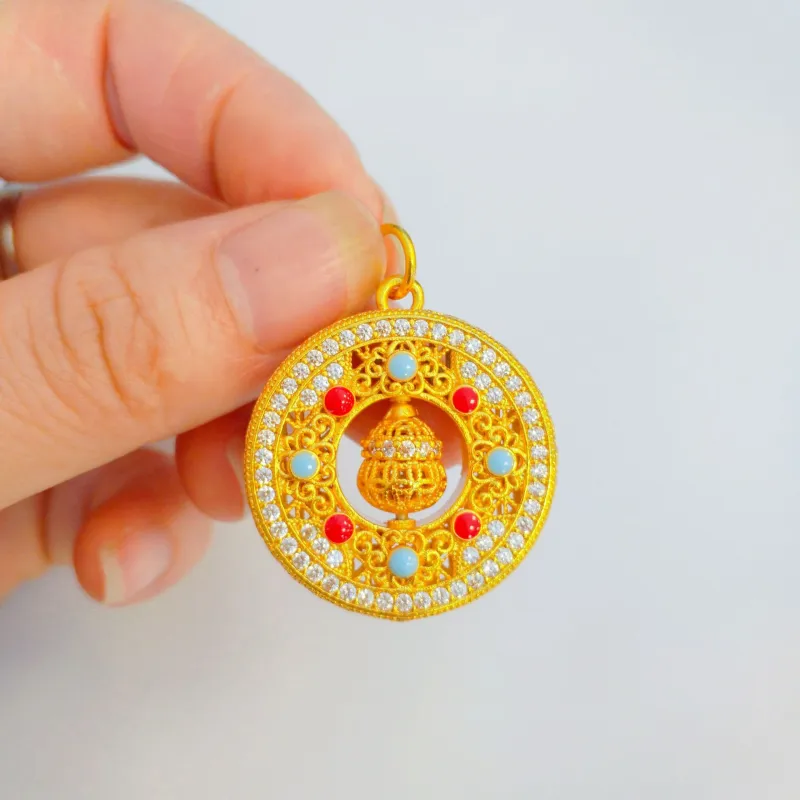 Imono Brass Gold Plated Necklaces Women's-2
