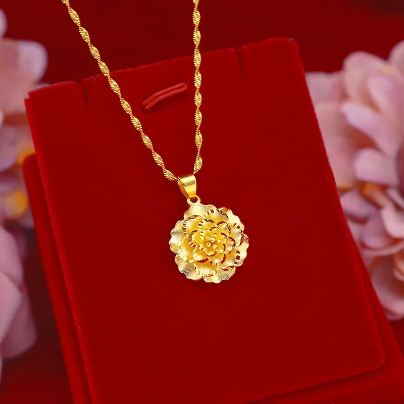 Imono Brass Gold Plated Necklaces Women's-1