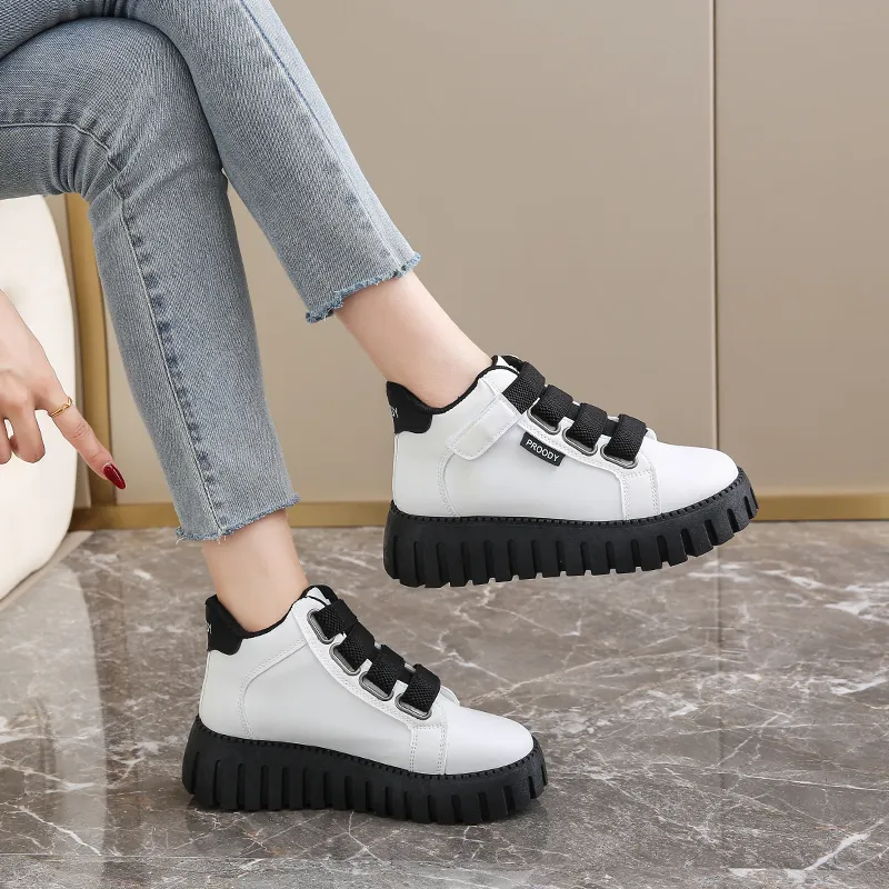 Yalu Slip Resistant, Abrasion Resistant, Waterproof, Height Increasing Mid Top Casual Shoes Women's-9