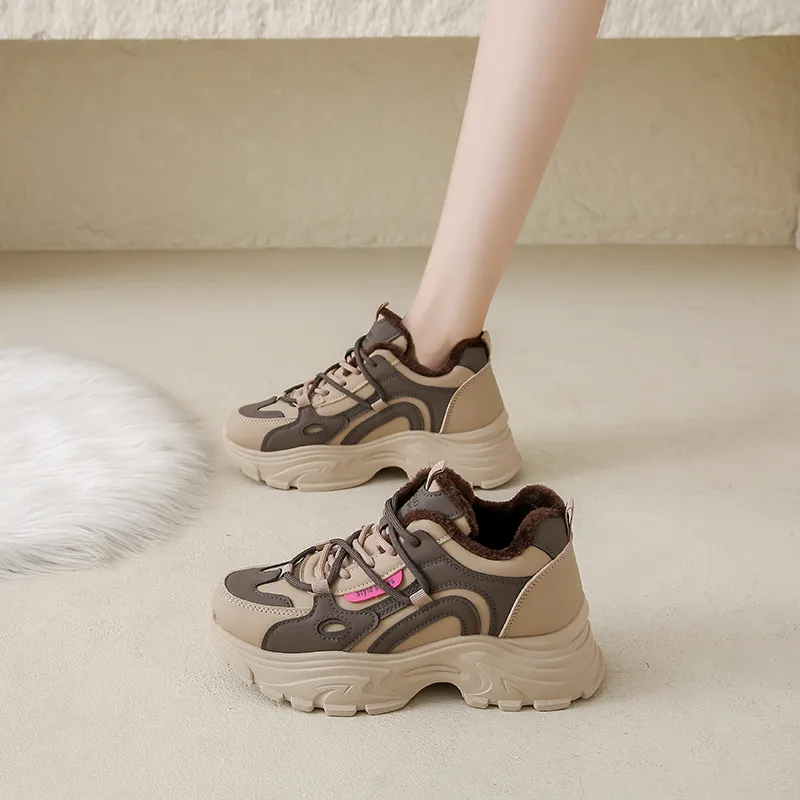 Yalu Abrasion Resistant Low Top Chunky Sneakers Women's-1