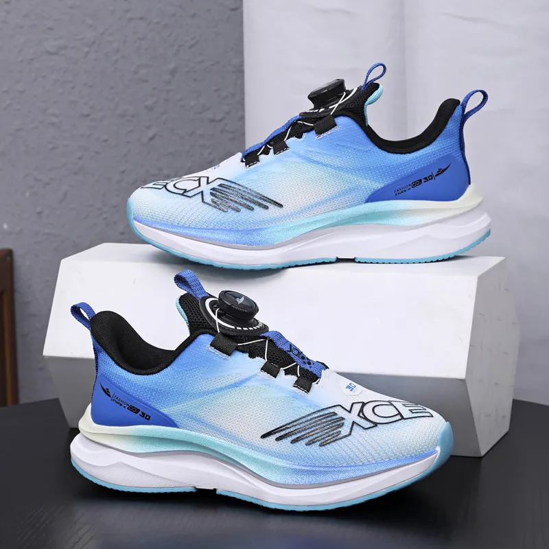 Yalu Running Shoes Unisex Low Top Clear Sky Blue/Multicolor/Rose Red-1