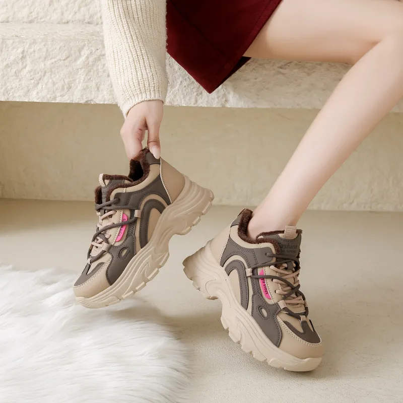 Yalu Abrasion Resistant Low Top Chunky Sneakers Women's-2