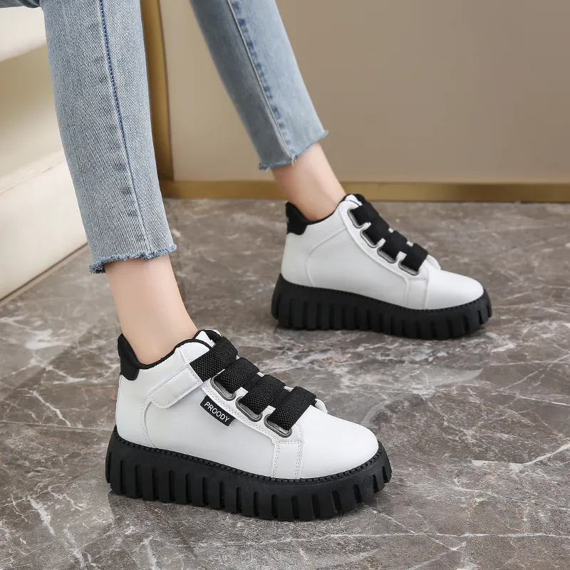 Yalu Slip Resistant, Abrasion Resistant, Waterproof, Height Increasing Mid Top Casual Shoes Women's-7