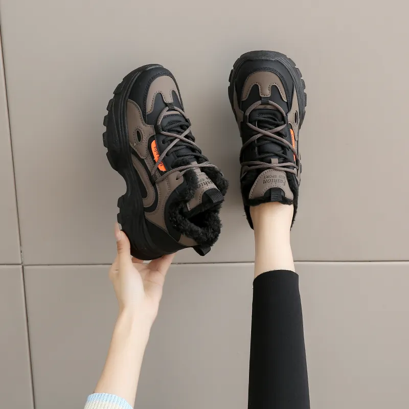 Yalu Abrasion Resistant Low Top Chunky Sneakers Women's-6
