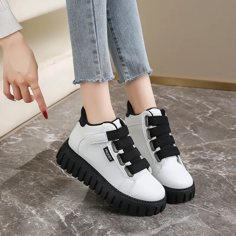Yalu Slip Resistant, Abrasion Resistant, Waterproof, Height Increasing Mid Top Casual Shoes Women's-8