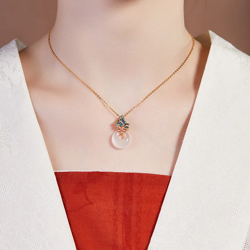 LIANGYUXI Chalcedony Necklaces Women's-3