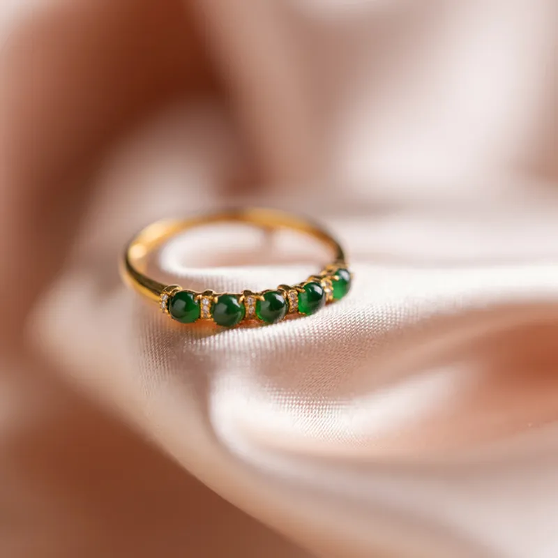 LIANGYUXI Ice Type Jadeite Rings Unisex-2