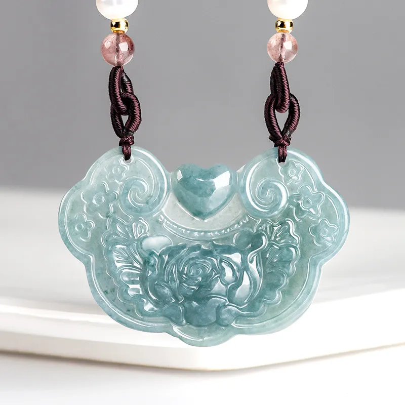 LIANGYUXI Glutinous Jade Jadeite Necklaces Women's-2