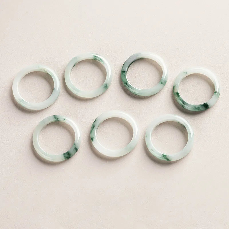 LIANGYUXI Glutinous Jade Jadeite Rings Unisex-2