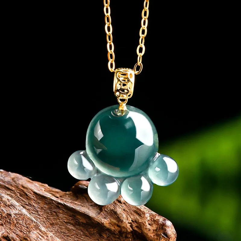 LIANGYUXI Ice Type Jadeite Necklaces Unisex-1