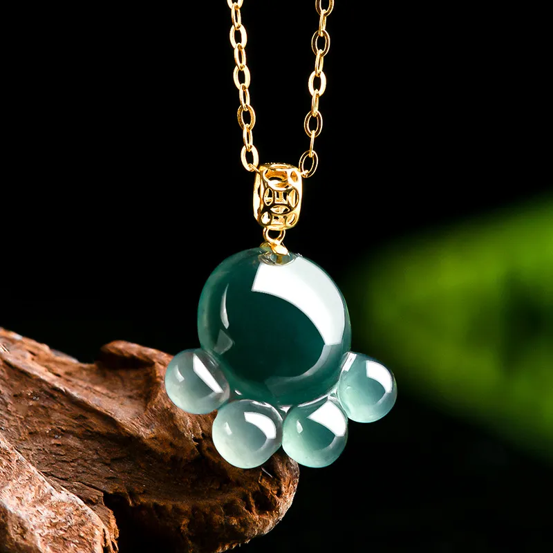 LIANGYUXI Ice Type Jadeite Necklaces Unisex-2