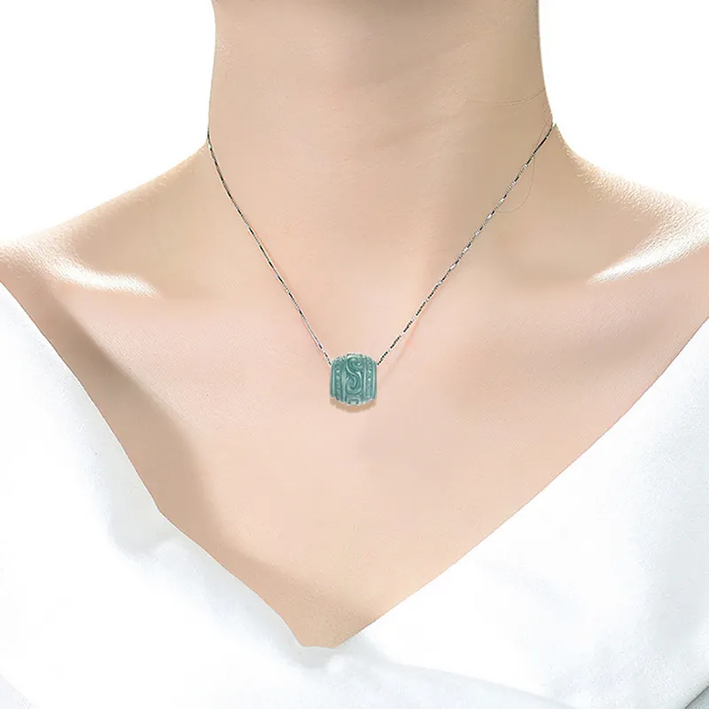 LIANGYUXI Ice Type Jadeite Necklaces Unisex-5