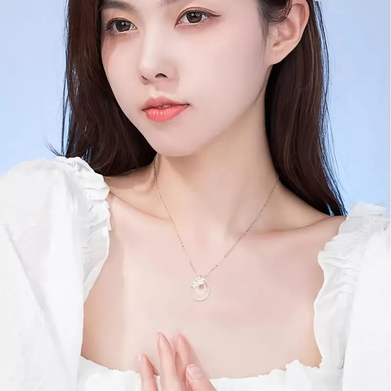 LIANGYUXI Natural Chalcedony Jade Necklaces Women's-1