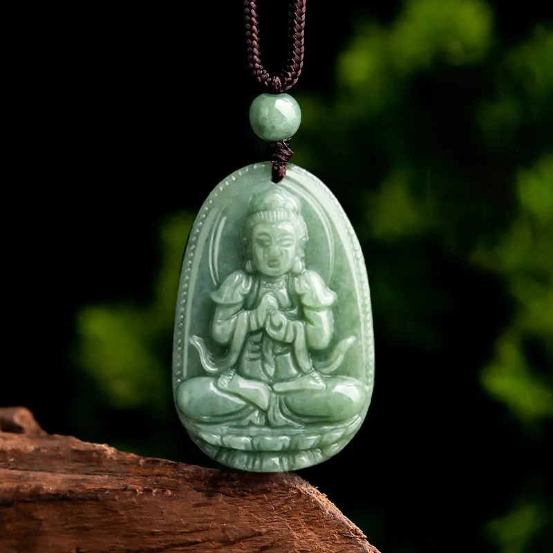 LIANGYUXI Bean Type Jadeite Necklaces Women's-13
