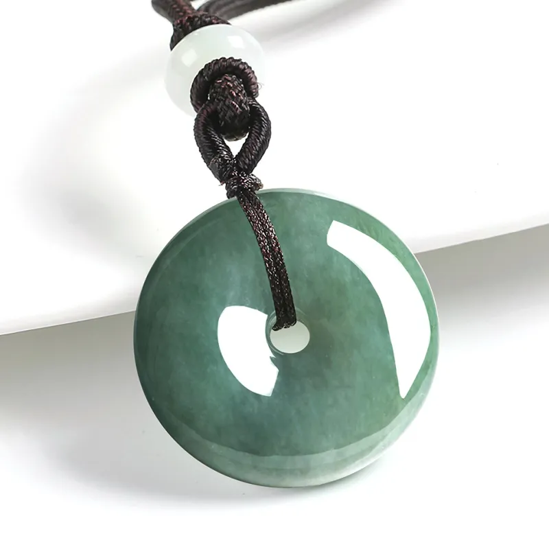 LIANGYUXI Glutinous Jade Jadeite Necklaces Unisex-5