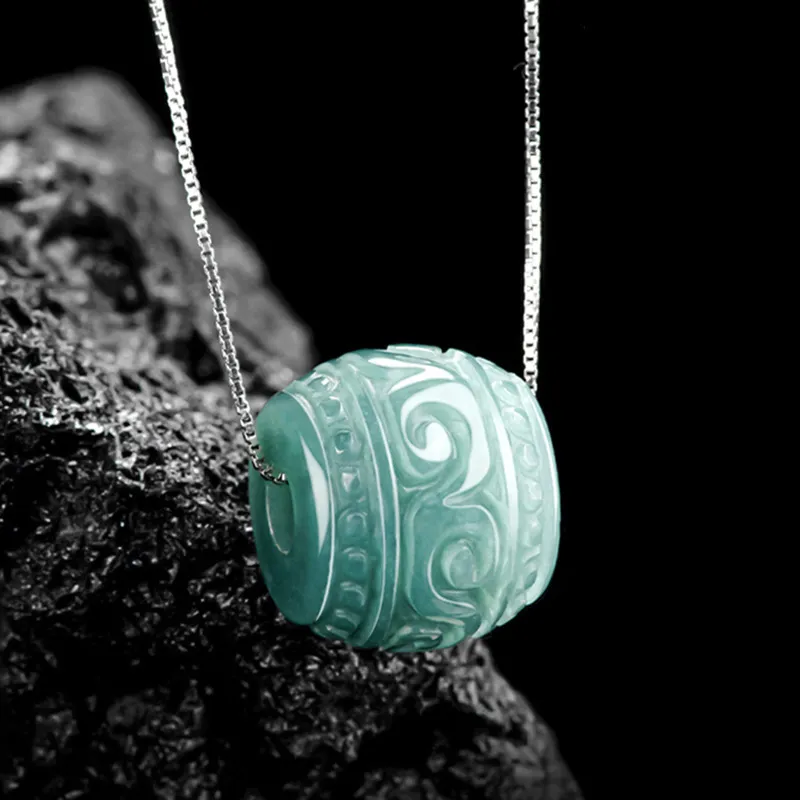 LIANGYUXI Ice Type Jadeite Necklaces Unisex-3