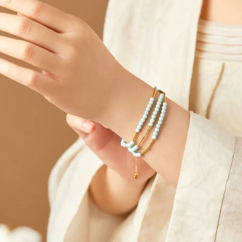 LIANGYUXI Turquoise Jade Bracelets Women's-4