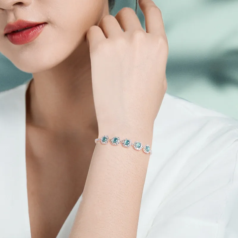 LIANGYUXI Ice Type Jadeite Bracelets Unisex-4