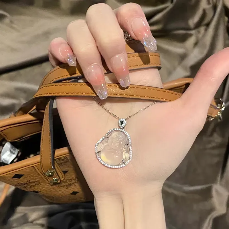 LIANGYUXI Chalcedony Necklaces Unisex-3