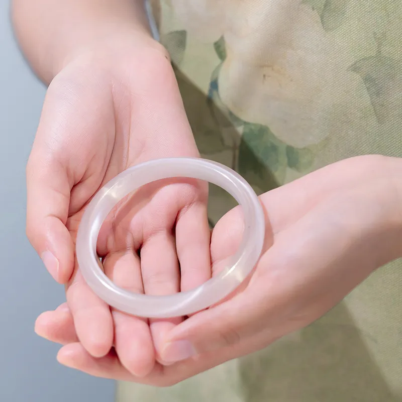 LIANGYUXI Glass Cat Eye Jade Bangles Women's-11