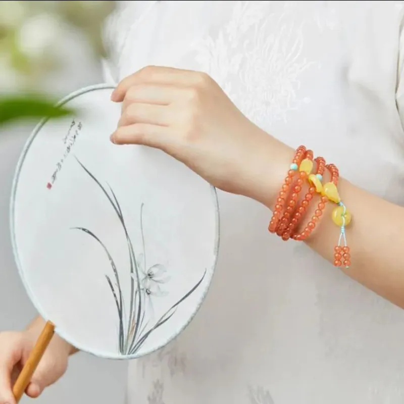 LIANGYUXI Southern Red Agate Bracelets Women's-2