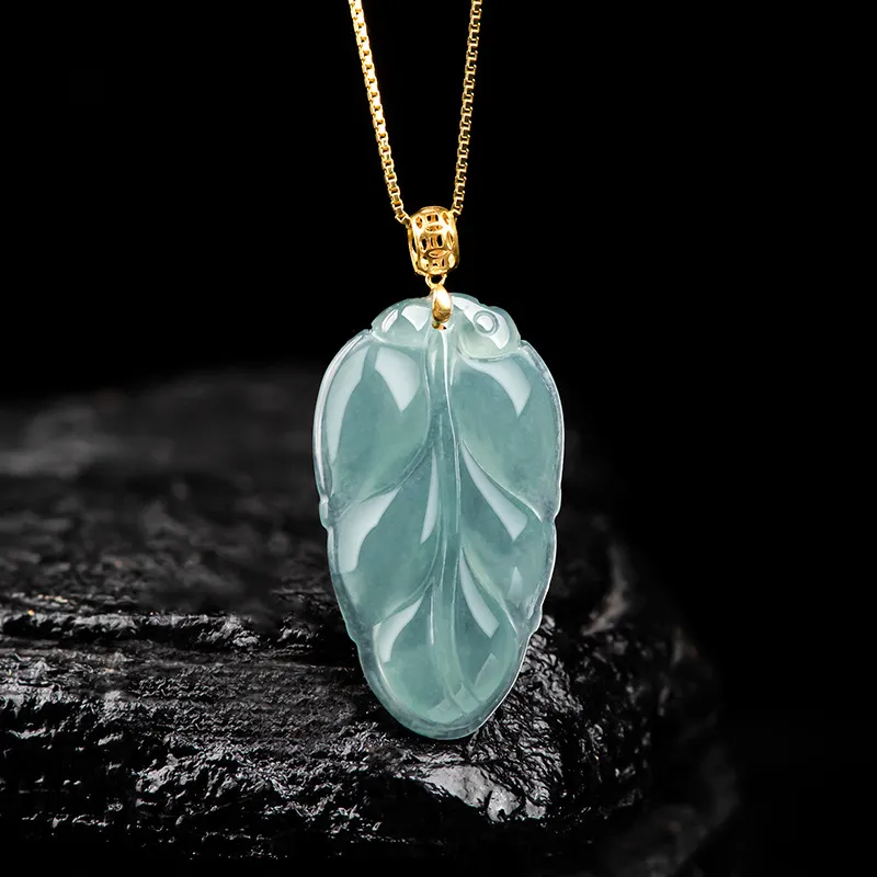 LIANGYUXI Ice Type Jadeite Necklaces Unisex-1