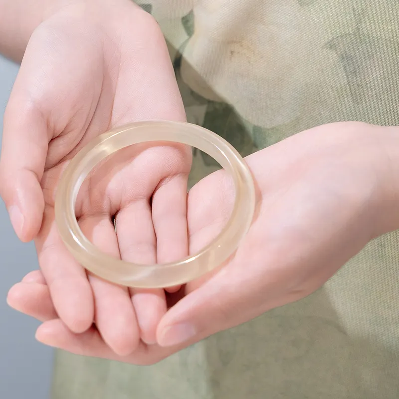LIANGYUXI Glass Cat Eye Jade Bangles Women's-20