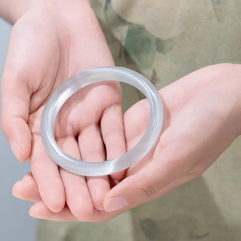 LIANGYUXI Glass Cat Eye Jade Bangles Women's-3