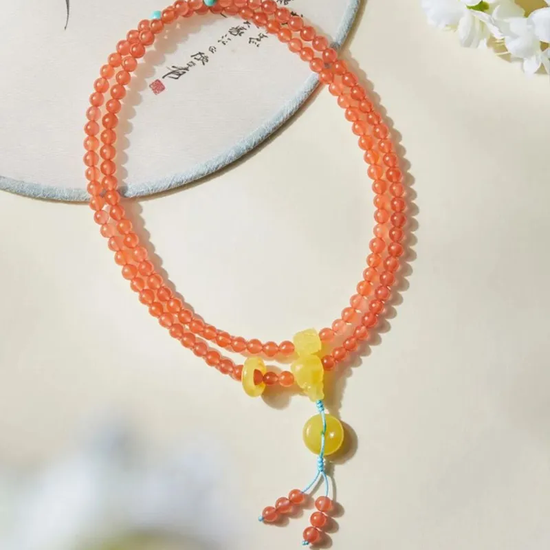 LIANGYUXI Southern Red Agate Bracelets Women's-5