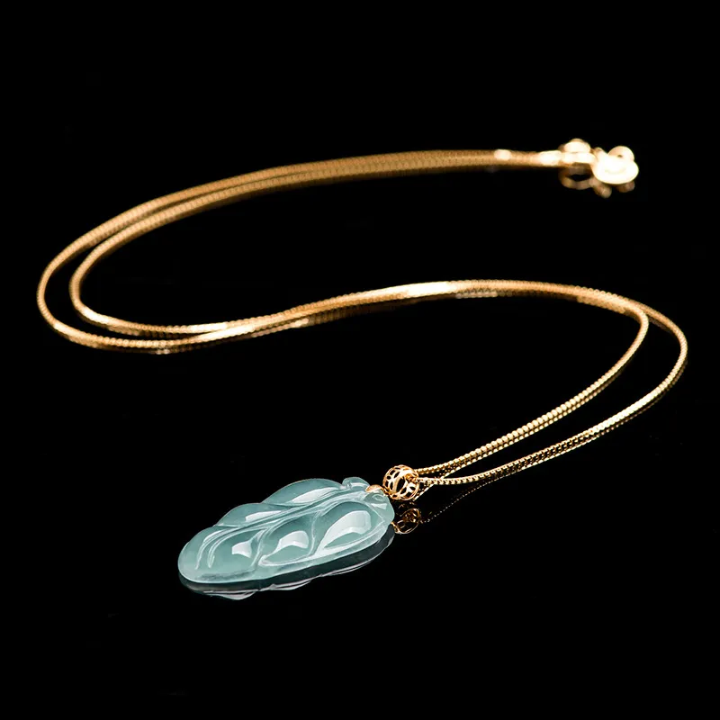 LIANGYUXI Ice Type Jadeite Necklaces Unisex-3