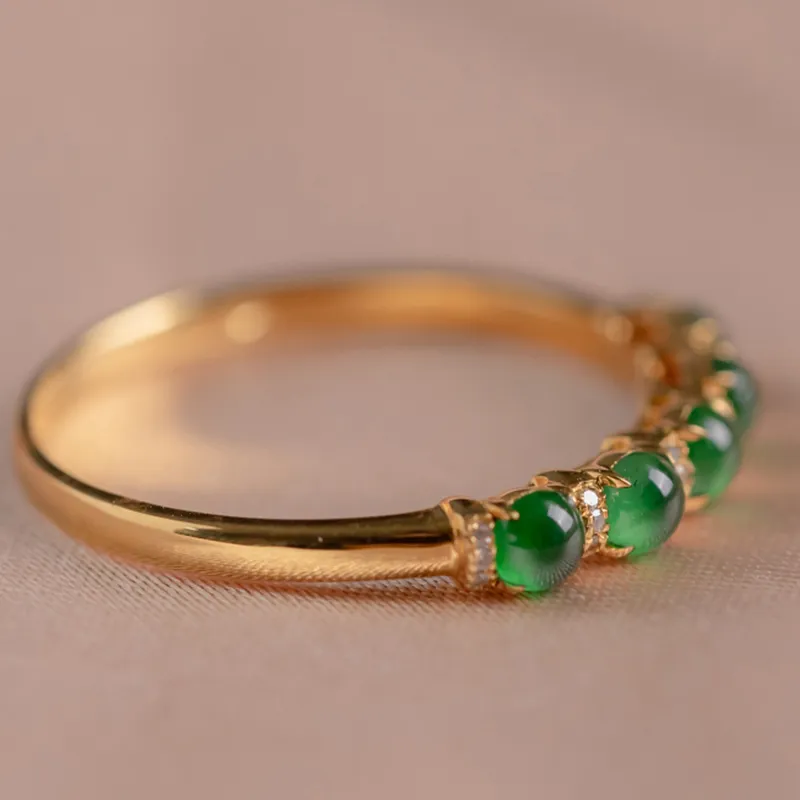 LIANGYUXI Ice Type Jadeite Rings Unisex-3