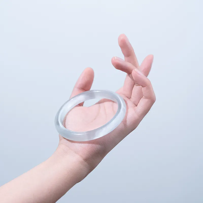 LIANGYUXI Glass Cat Eye Jade Bangles Women's-2