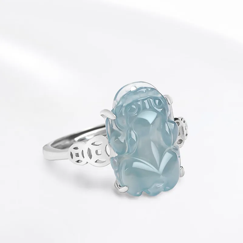 LIANGYUXI Glutinous Jade Jadeite Rings Women's-1