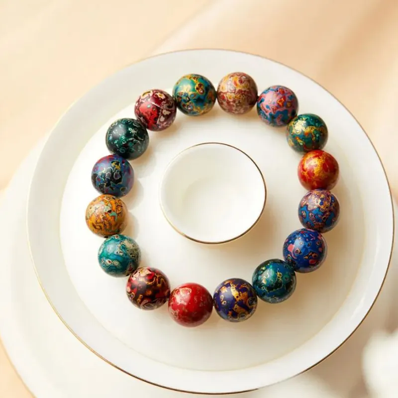 LIANGYUXI Lacquer Wooden Bracelets Unisex-2