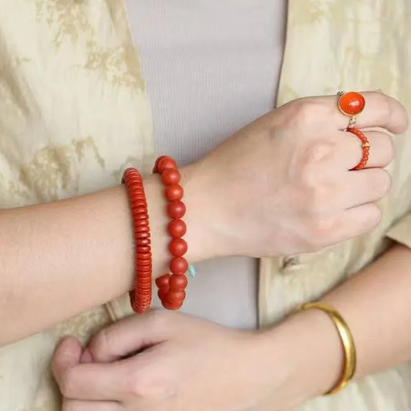 LIANGYUXI Southern Red Agate Bracelets Women's-5