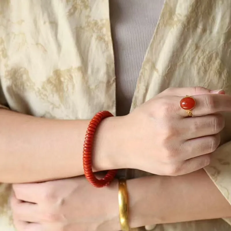 LIANGYUXI Southern Red Agate Bracelets Women's-3