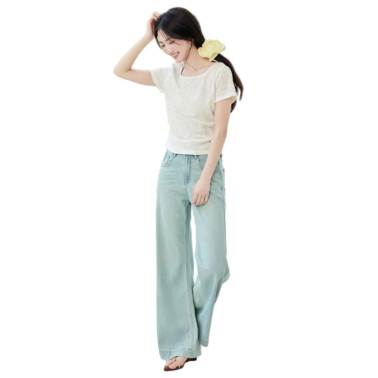HDFULERN T Shirts Women's Ecru-5