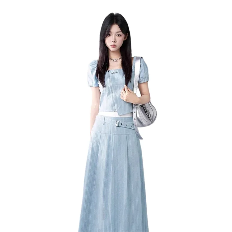 HDFULERN Two Piece Skirt Sets Women's-4