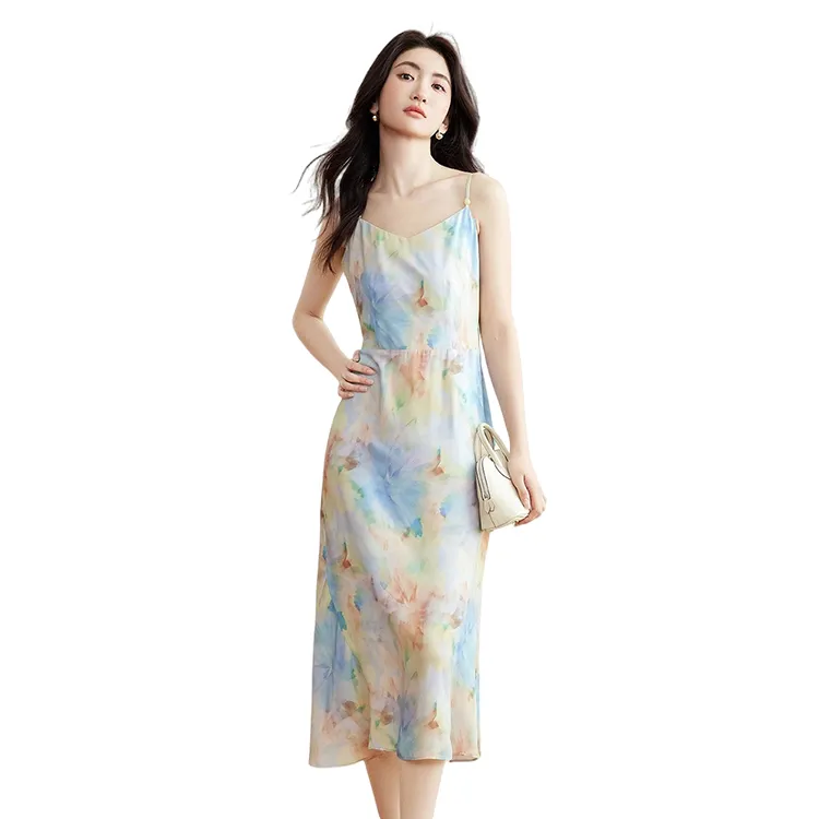 HDFULERN Skirt Set Women's Yellow Flower-5