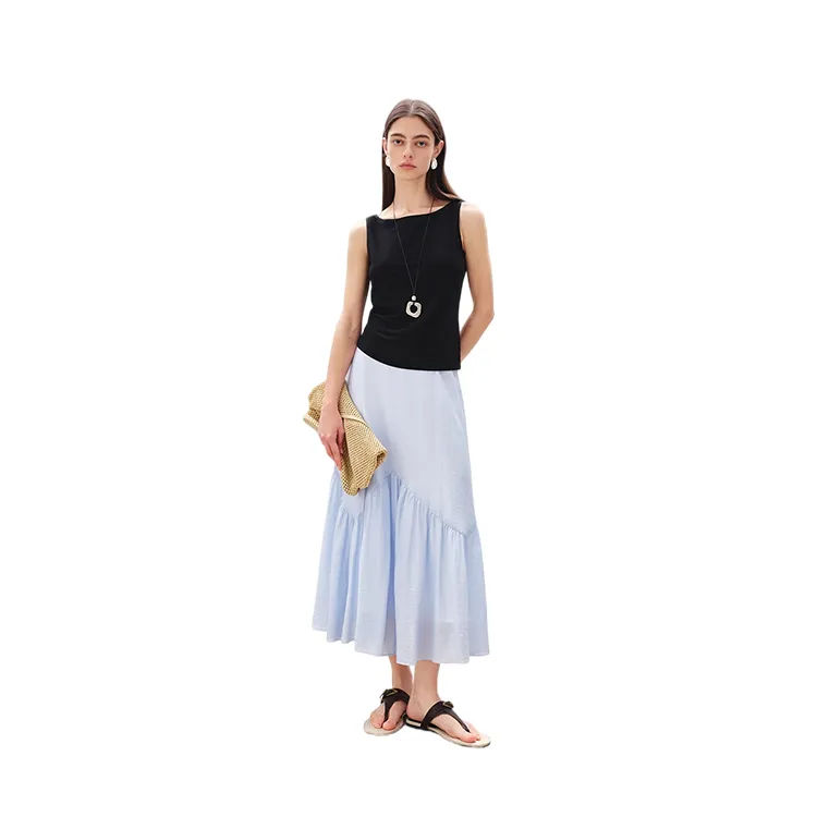 HDFULERN Casual Long Skirt Women's-4