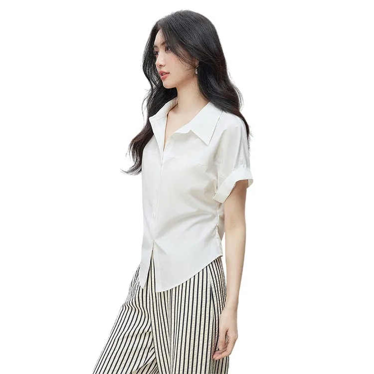 HDFULERN Shirts Women's White-3