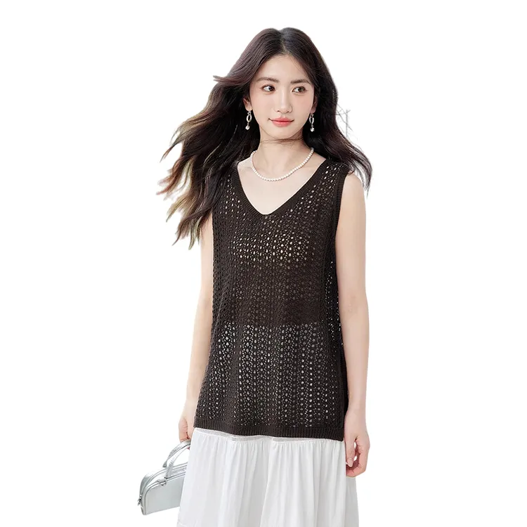 HDFULERN Knitwear Women's Coffee-5