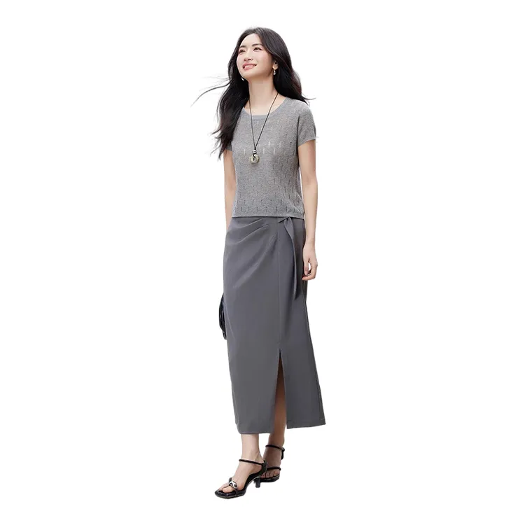 HDFULERN Casual Long Skirt Women's-2