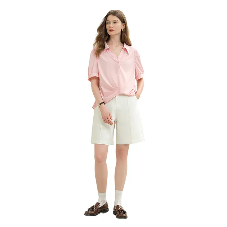 HDFULERN Shirts Women's Pink-2