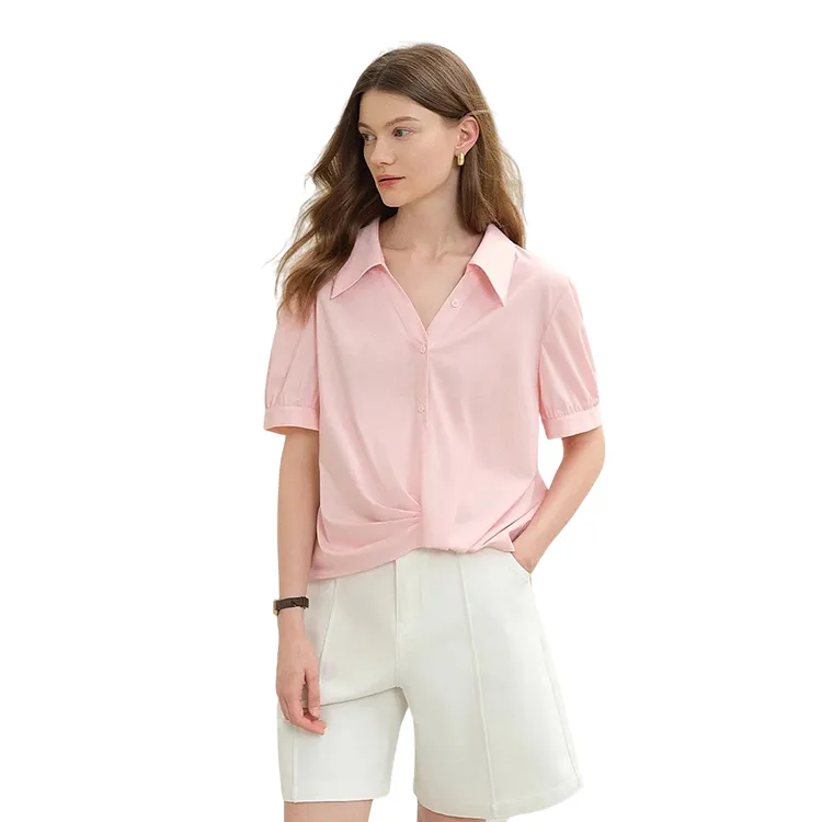 HDFULERN Shirts Women's Pink-3