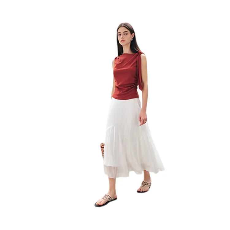 HDFULERN Casual Long Skirt Women's-8
