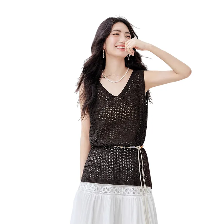 HDFULERN Knitwear Women's Coffee-2