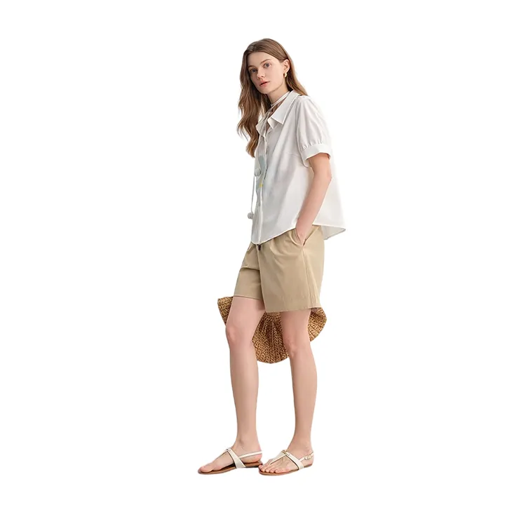 HDFULERN Shirts Women's White-4