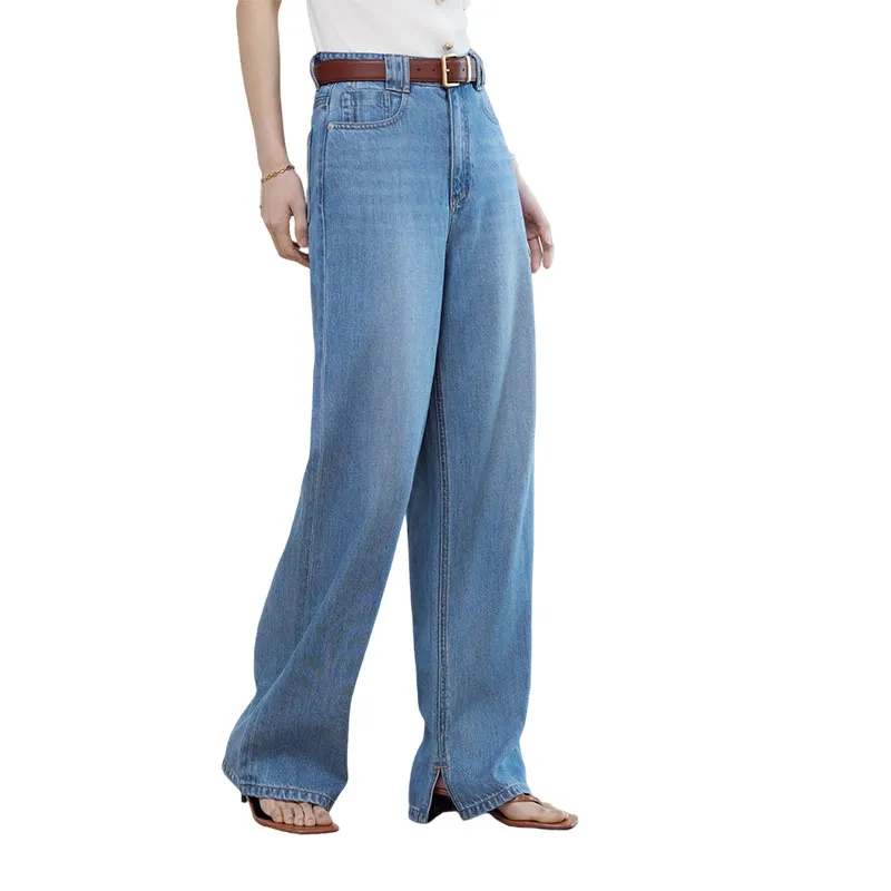 HDFULERN Jeans Women's Denim Blue-2