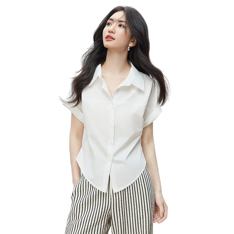 HDFULERN Shirts Women's White-1